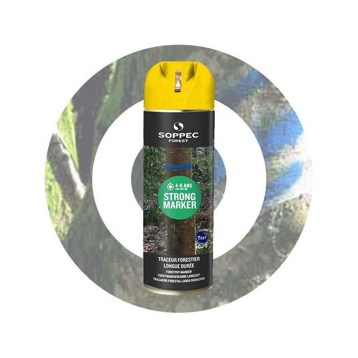 Strong Marker 12-pack, icke-fluorescerande skogsfärg med lång hållbarhet