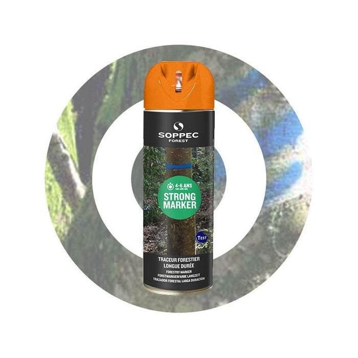 Strong Marker 12-pack, icke-fluorescerande skogsfärg med lång hållbarhet