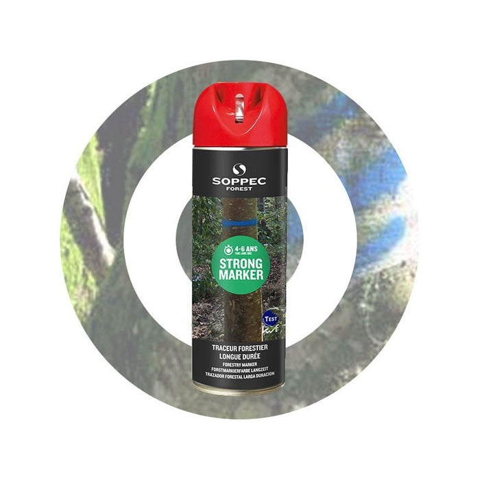 Strong Marker 12-pack, icke-fluorescerande skogsfärg med lång hållbarhet