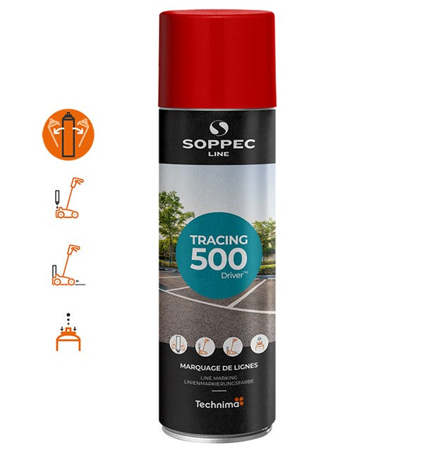TRACING : Linjemarkering spray Röd 500 ml 12-pack