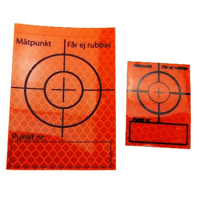 Målemerke Reflex Orange med skriveboks