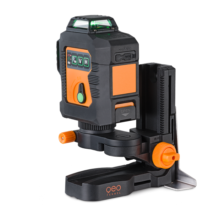 Multifunktionellt fäste för punkt- och linjelasrar