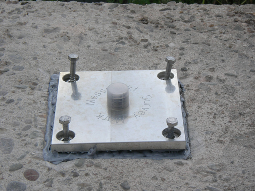 Fixpunkt för Stativ, Prisma och Totalstation