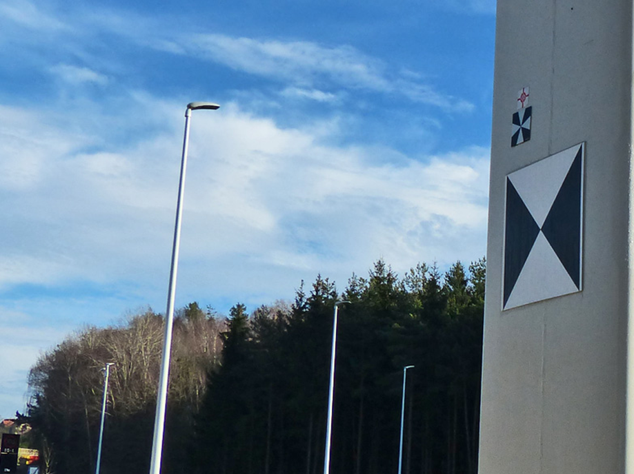 Laserscanner och Drönarskylt 400x400mm