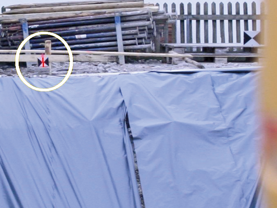 Laser Target vikbar för linjelaser