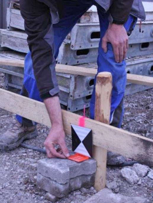 Laser Target vikbar för linjelaser