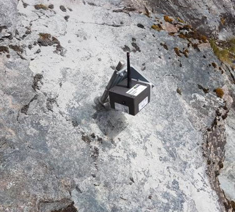 Triaxial lutningssensornod