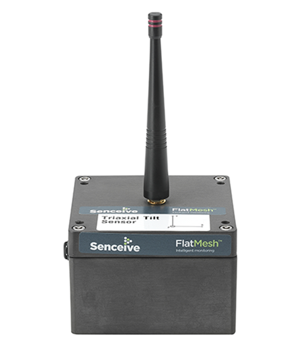 Triaxial lutningssensornod