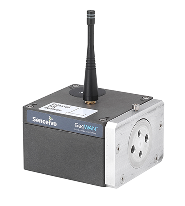 Triaxial lutningssensornod