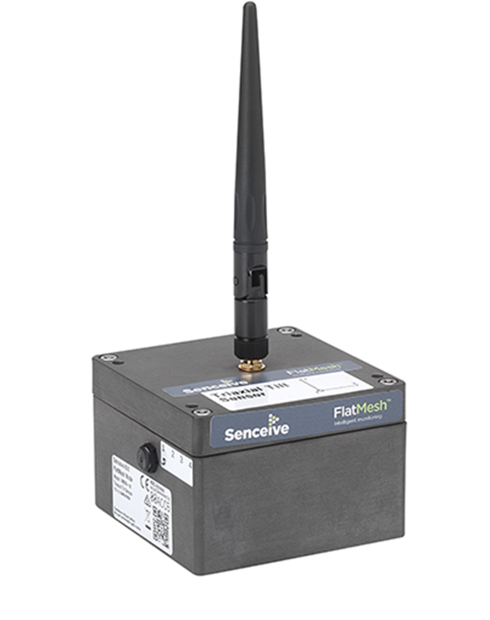 Triaxial lutningssensornod