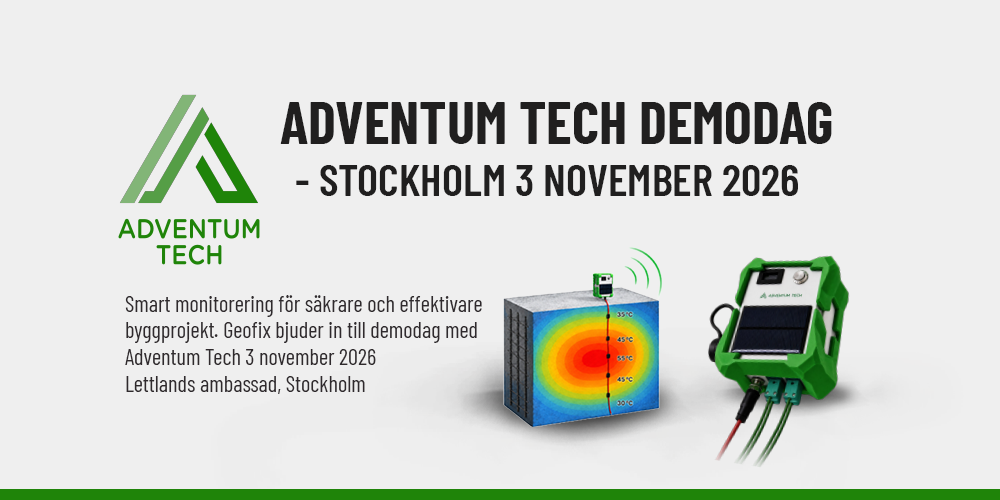 Smart monitorering för byggprojekt – demodag i Stockholm 3 november