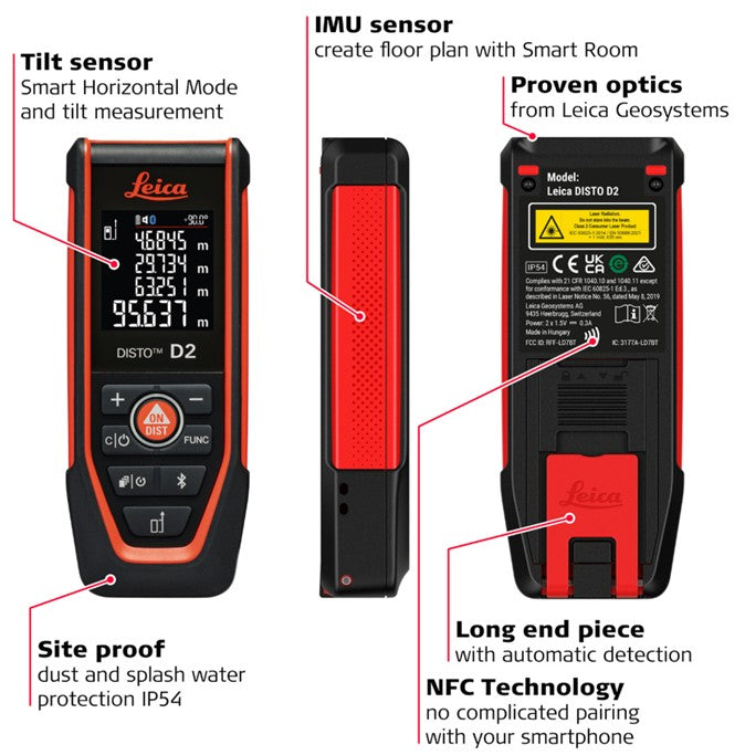 Avståndsmätare Leica Disto D2 - Gen 2