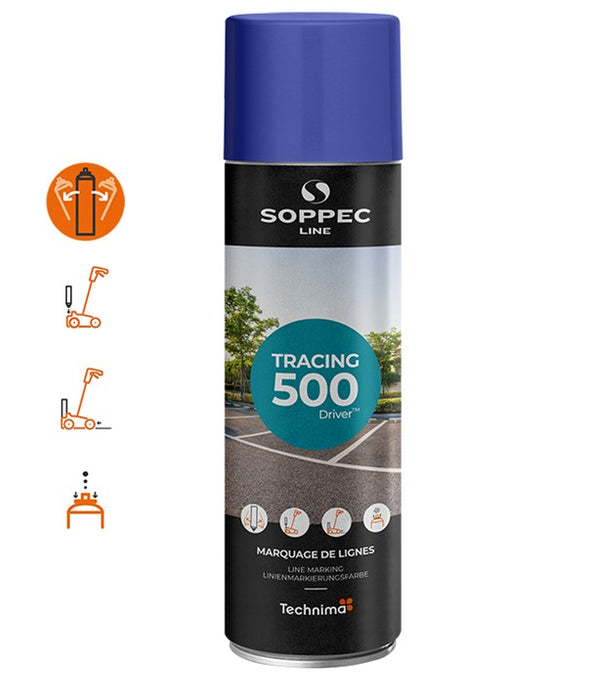 TRACING : Linjemarkering spray Blå 500 ml 12-pack