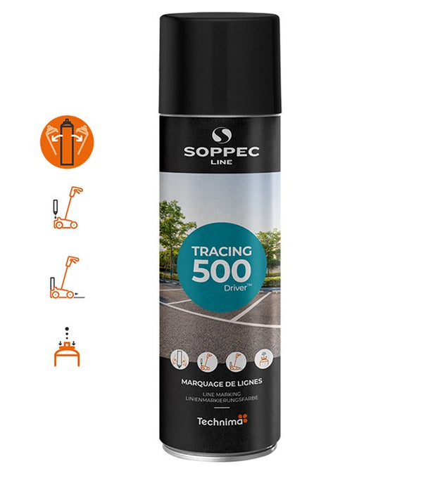 TRACING : Linjemarkering spray Svart 500 ml 12-pack