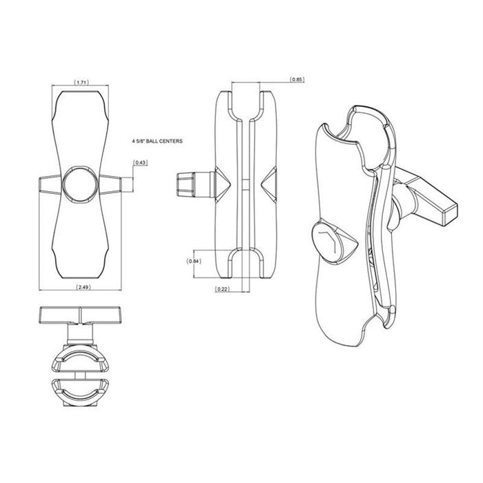 RAM-201U - Standardlängd